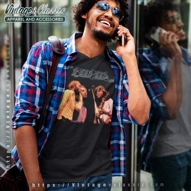 Bee Gees Shirt Here At Last Album V Neck TShirt Bee Gees Shirt Here At Last Album V Neck TShirt