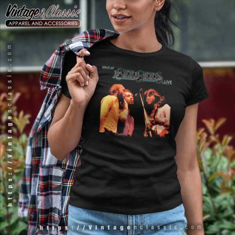 Bee Gees Shirt Here At Last Album Women TShirt Bee Gees Shirt Here At Last Album Women TShirt
