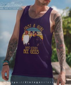 Bee Gees Shirt Just A Girl Who Loves 4 Bee Gees Shirt Just A Girl Who Loves Tank Top Racerback