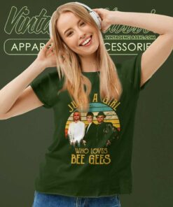 Bee Gees Shirt Just A Girl Who Loves 6 Bee Gees Shirt Just A Girl Who Loves Women TShirt