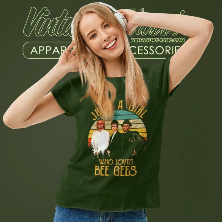 Bee Gees Shirt Just A Girl Who Loves Women TShirt Bee Gees Shirt Just A Girl Who Loves Women TShirt