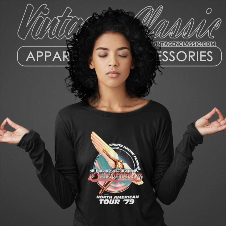 Bee Gees Shirt North America Tour 79 Long Sleeve Tee Bee Gees Shirt North America Tour 79 Long Sleeve Tee