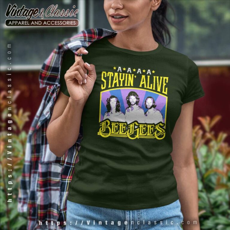 Bee Gees Shirt Stayin Alive Women TShirt Bee Gees Shirt Stayin Alive Women TShirt
