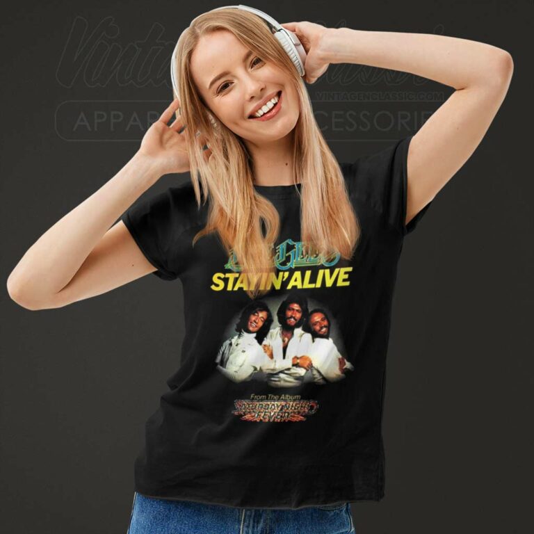 Bee Gees Stayin Alive Women TShirt Bee Gees Stayin Alive Women TShirt
