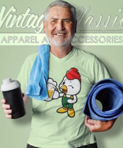 Beer Drinking Chicken V Neck TShirt