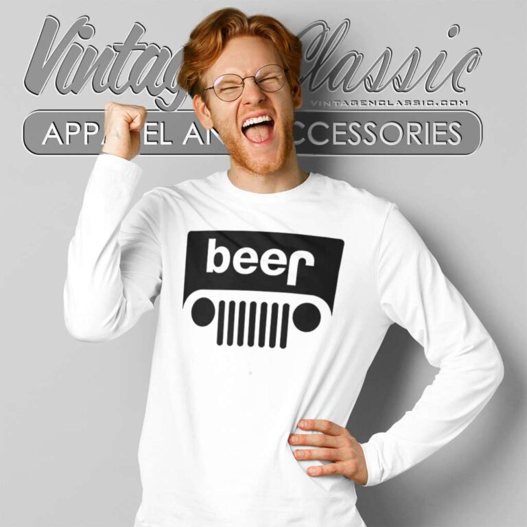 Beer Jeep Logo Long Sleeve Tee Beer Jeep Logo Long Sleeve Tee