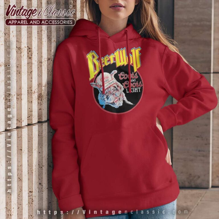Beer Wolf Coors Light Vintage Hoodie Beer Wolf Coors Light Vintage Hoodie
