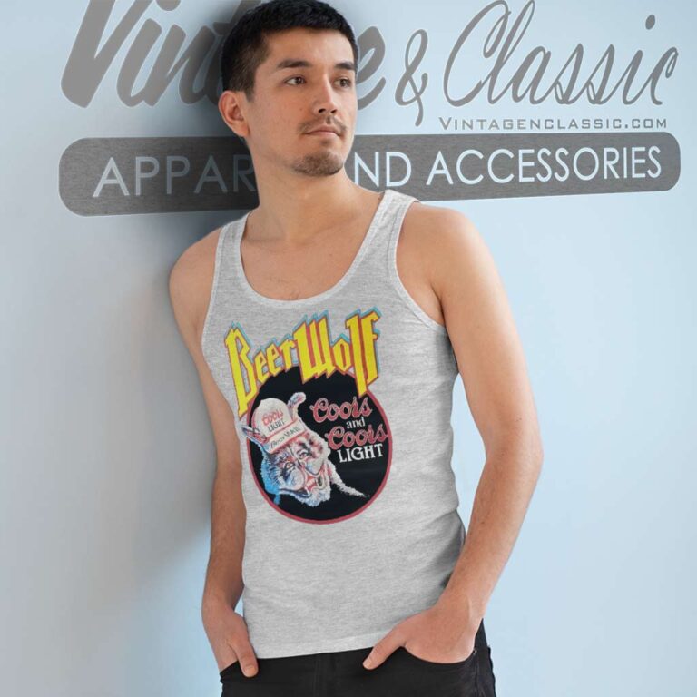 Beer Wolf Coors Light Vintage Tank Top Racerback Beer Wolf Coors Light Vintage Tank Top Racerback