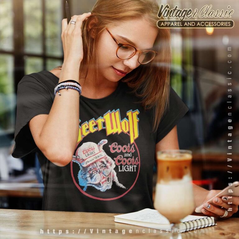 Beer Wolf Coors Light Vintage Women TShirt Beer Wolf Coors Light Vintage Women TShirt