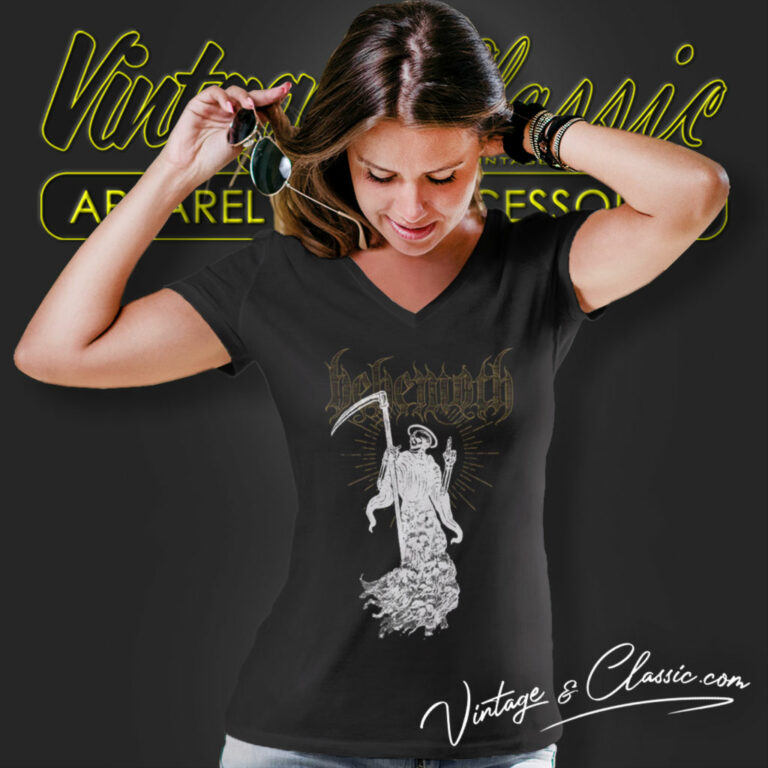 Behemoth Reaper V Neck TShirt Behemoth Reaper V Neck TShirt