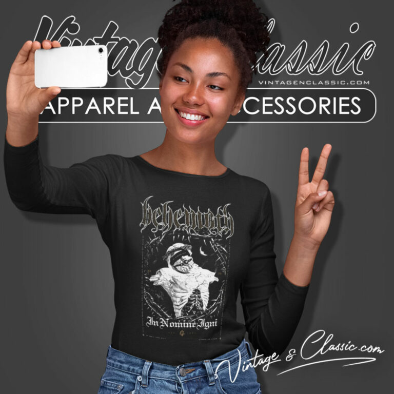 Behemoth Shirt In Nomine 2023 Long Sleeve Tee Behemoth Shirt In Nomine 2023 Long Sleeve Tee