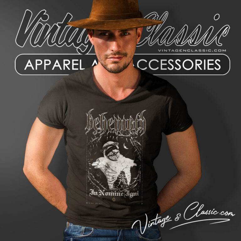 Behemoth Shirt In Nomine 2023 V Neck TShirt Behemoth Shirt In Nomine 2023 V Neck TShirt