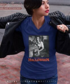 Behind The Scenes On Halloween 1978 V Neck TShirt