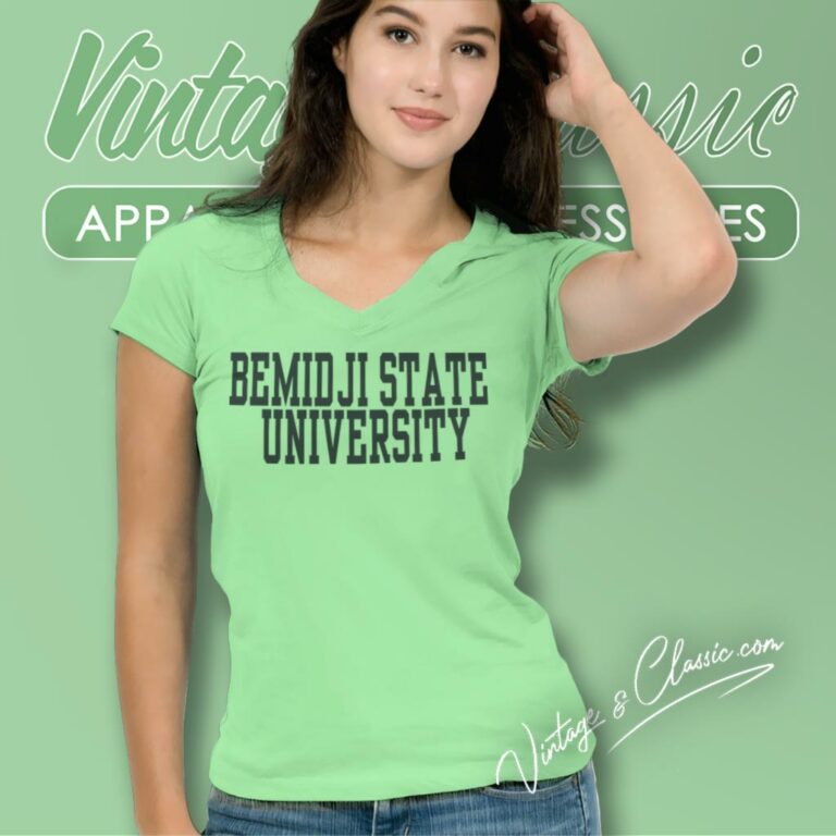 Bemidji State University V Neck TShirt Bemidji State University V Neck TShirt