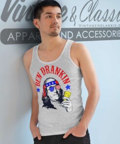 Ben Drankin Fourth Of July Tank Top Racerback