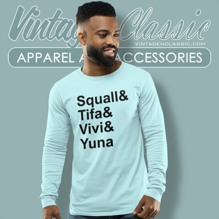 Ben Starr Wearing Squall Tifa Vivi Yuna Shirt The Game Awards Long Sleeve Tee Ben Starr Wearing Squall Tifa Vivi Yuna Shirt The Game Awards Long Sleeve Tee