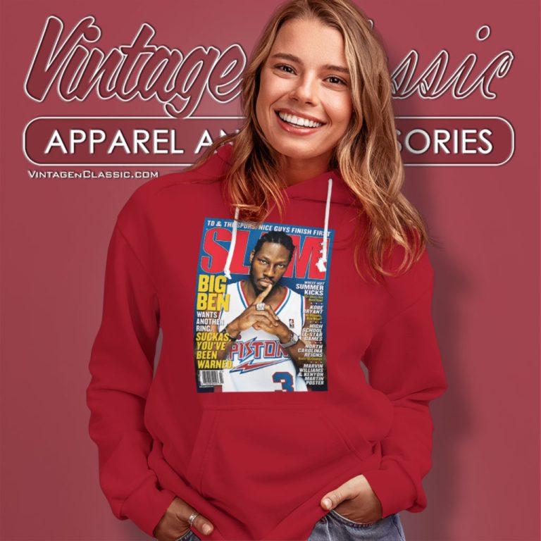 Ben Wallace Detroit Pistons Nba Slam Hoodie Ben Wallace Detroit Pistons Nba Slam Hoodie