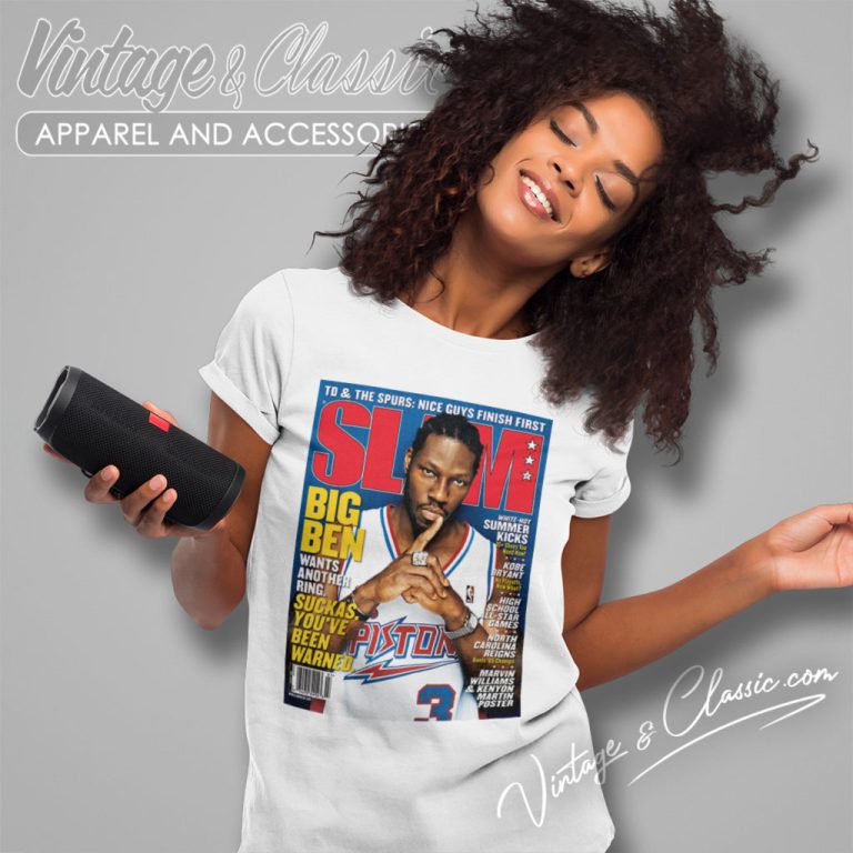 Ben Wallace Detroit Pistons Nba Slam Women T Shirt Ben Wallace Detroit Pistons Nba Slam Women T Shirt