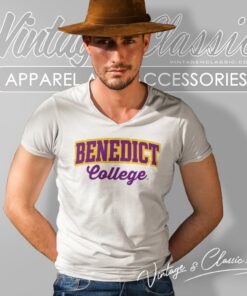 Benedict College V Neck TShirt