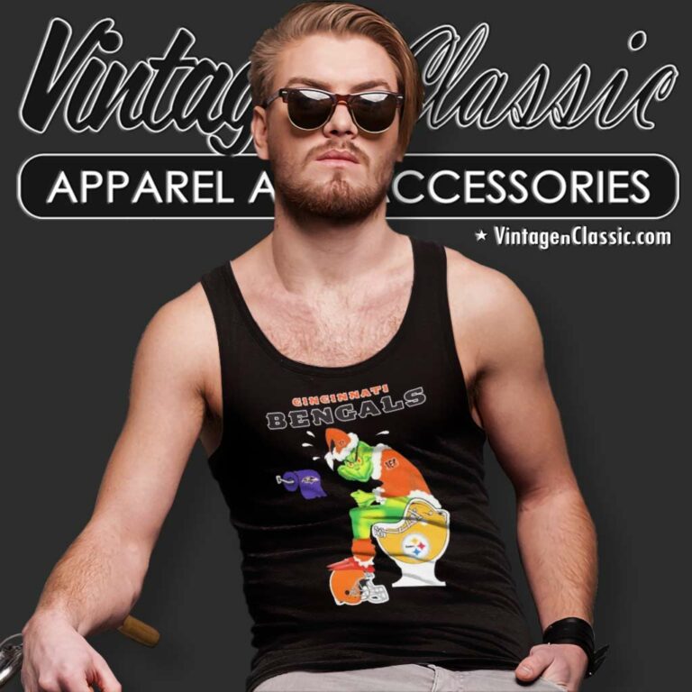 Bengals Grinch Shitting On Toilet Pittsburgh Steelers Tank Top Racerback Bengals Grinch Shitting On Toilet Pittsburgh Steelers Tank Top Racerback