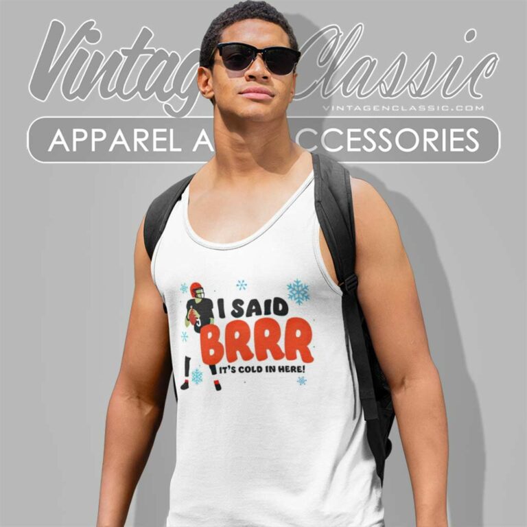 Bengals Joe Burrow I Said Brr Its Cold In Here Tank Top Racerback Bengals Joe Burrow I Said Brr Its Cold In Here Tank Top Racerback
