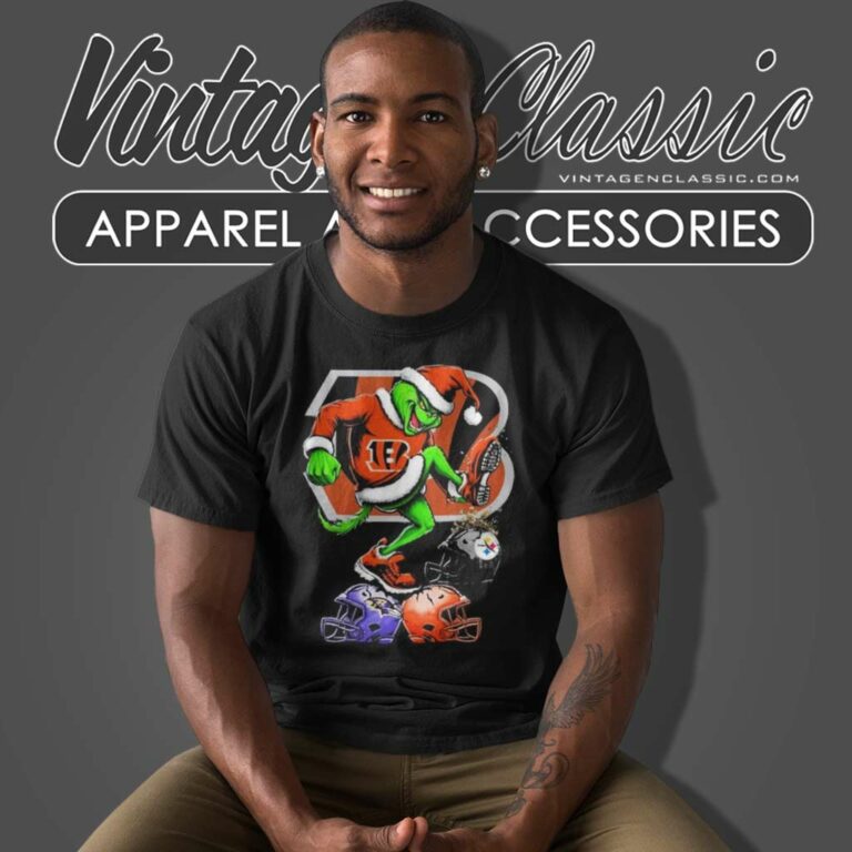 Bengals The Grinch Stomp On Nfl Teams Christmas T Shirt Bengals The Grinch Stomp On Nfl Teams Christmas T Shirt