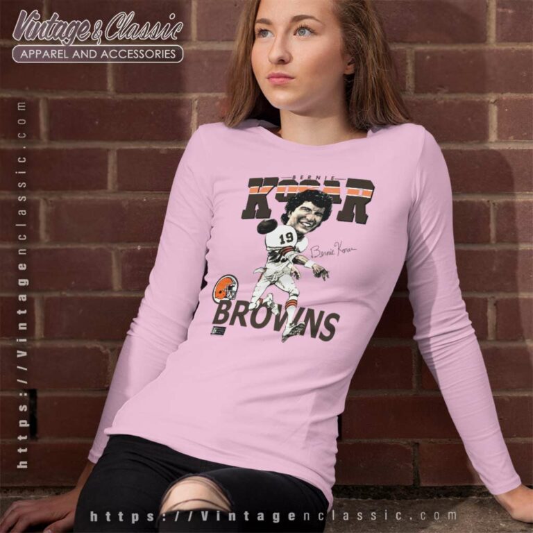 Bernie Kosar Cleveland Browns Long Sleeve Tee Bernie Kosar Cleveland Browns Long Sleeve Tee