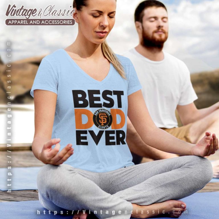 Best Dad Ever Mlb San Francisco Giants Logo V Neck TShirt Best Dad Ever Mlb San Francisco Giants Logo V Neck TShirt