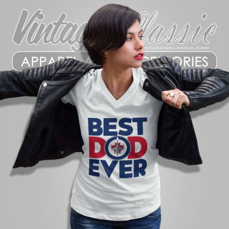 Best Dad Ever Nhl Winnipeg Jets V Neck TShirt Best Dad Ever Nhl Winnipeg Jets V Neck TShirt