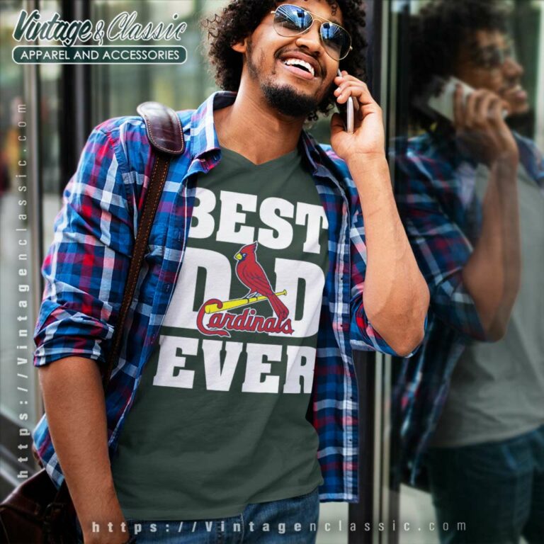 Best Dad Ever St Louis Cardinals Baseball V Neck TShirt Best Dad Ever St Louis Cardinals Baseball V Neck TShirt