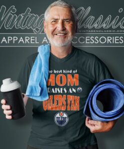Best Kind Of Mom Raise A Fan Edmonton Oilers V Neck TShirt