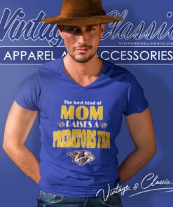 Best Kind Of Mom Raise A Fan Nashville Predators V Neck TShirt