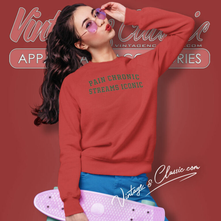 Beth Gonzalez Pain Chronic Streams Iconic Sweatshirt Beth Gonzalez Pain Chronic Streams Iconic Sweatshirt