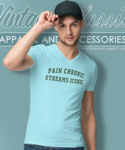 Beth Gonzalez Pain Chronic Streams Iconic V Neck TShirt