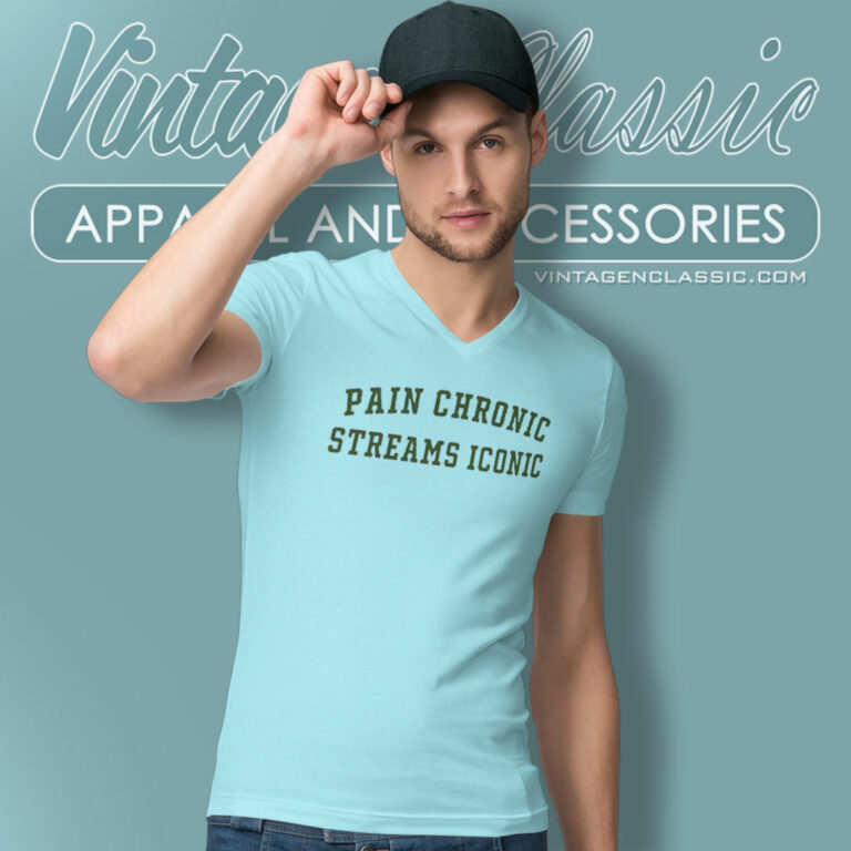 Beth Gonzalez Pain Chronic Streams Iconic V Neck TShirt Beth Gonzalez Pain Chronic Streams Iconic V Neck TShirt