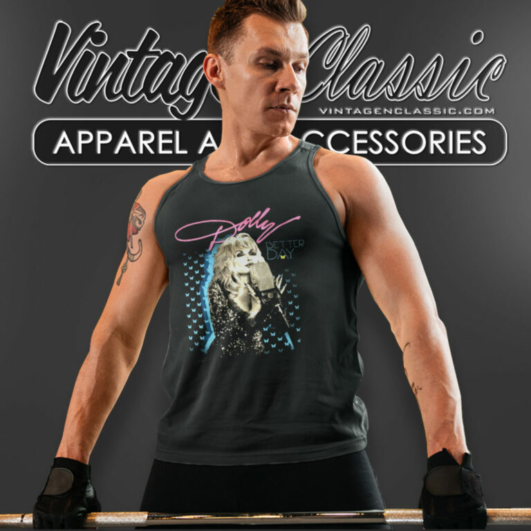 Better Day Dolly Parton 90s Tank Top Racerback Better Day Dolly Parton 90s Tank Top Racerback