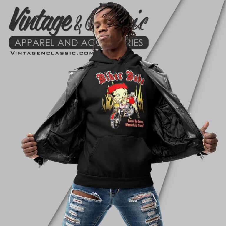 Betty Boop Boopster Biker Babe Hoodie Betty Boop Boopster Biker Babe Hoodie