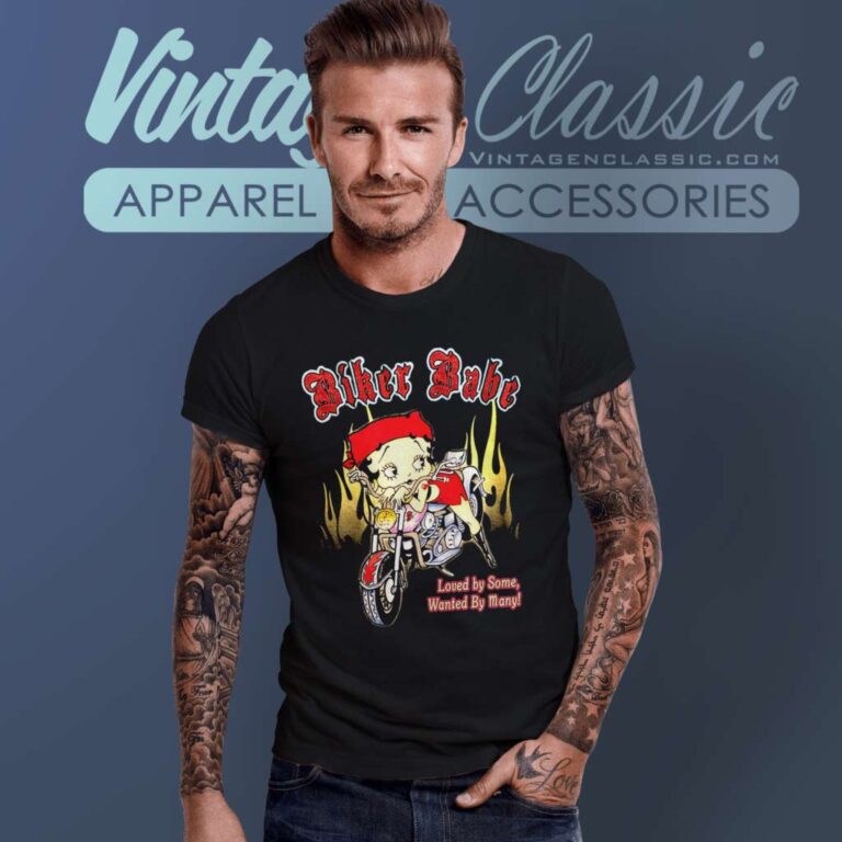 Betty Boop Boopster Biker Babe T Shirt Betty Boop Boopster Biker Babe T Shirt