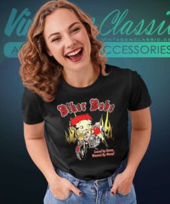 Betty Boop Boopster Biker Babe Women TShirt
