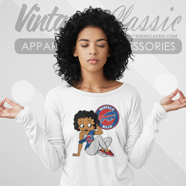 Betty Boop Buffalo Bills Long Sleeve Tee Betty Boop Buffalo Bills Long Sleeve Tee