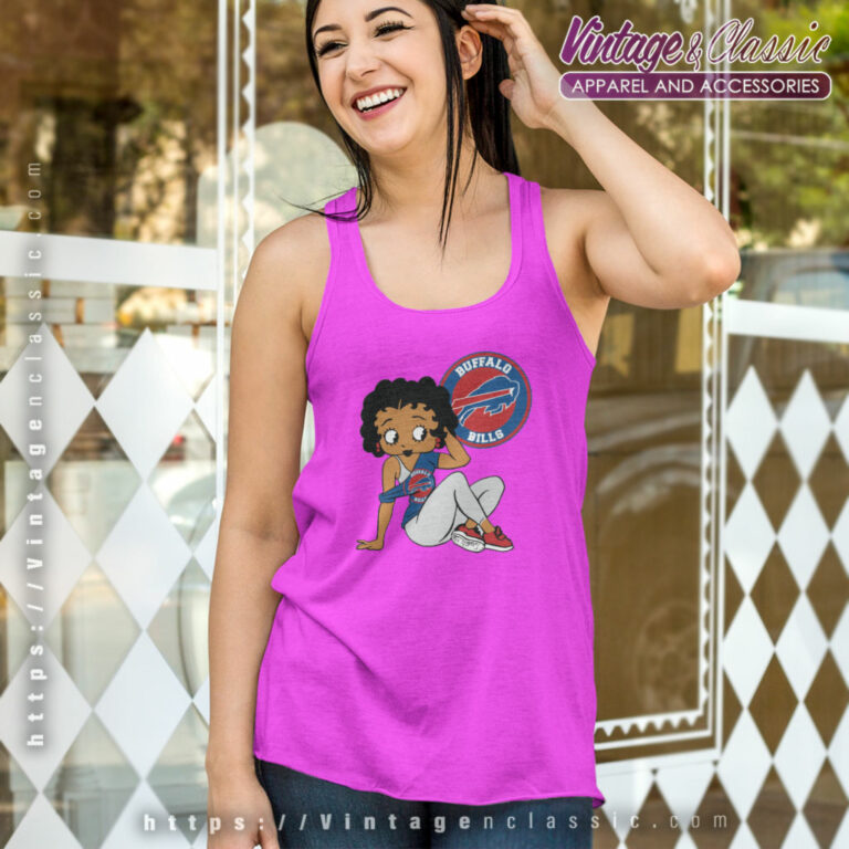 Betty Boop Buffalo Bills Tank Top Racerback Betty Boop Buffalo Bills Tank Top Racerback