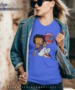 Betty Boop Buffalo Bills V Neck TShirt