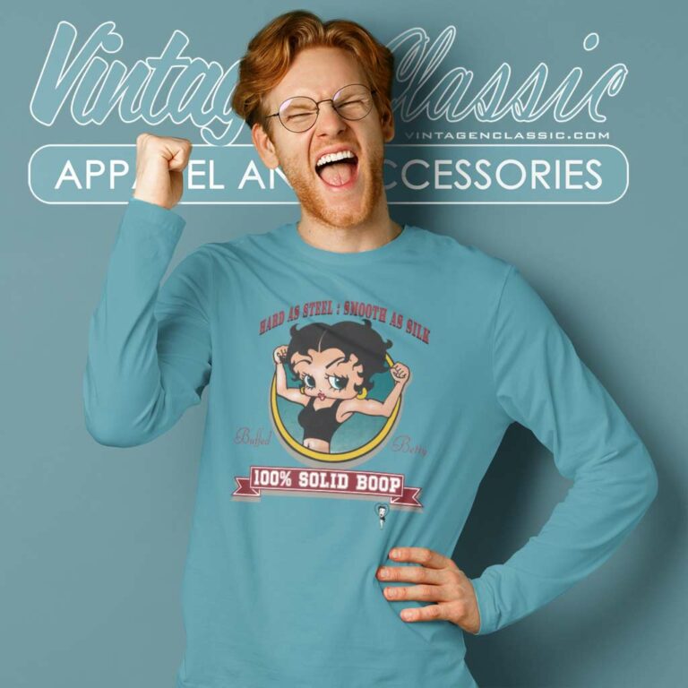 Betty Boop Buffed Betty Long Sleeve Tee Betty Boop Buffed Betty Long Sleeve Tee