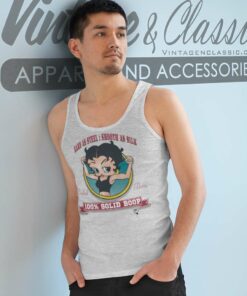 Betty Boop Buffed Betty Tank Top Racerback