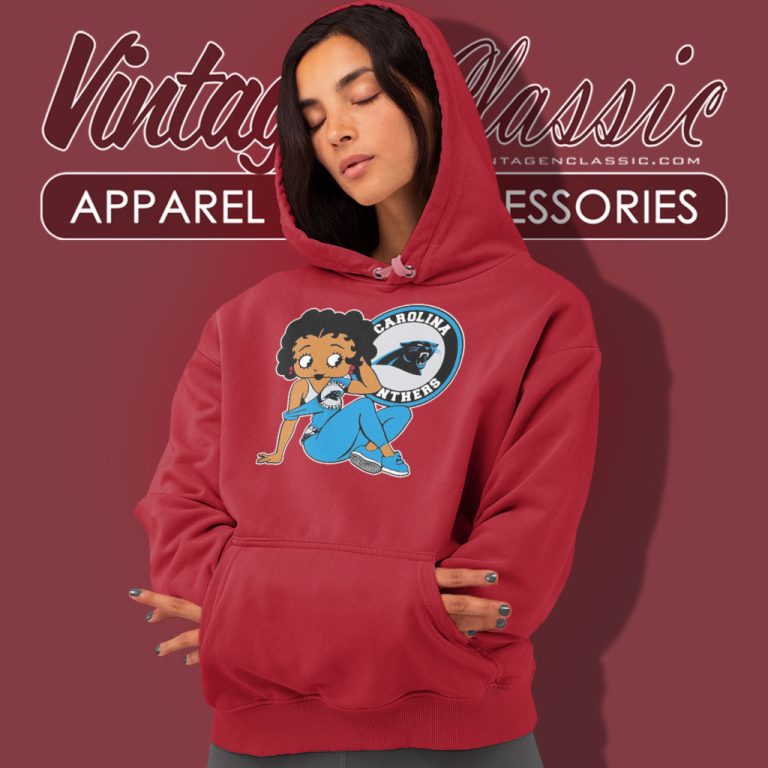Betty Boop Carolina Panthers Football Hoodie Betty Boop Carolina Panthers Football Hoodie