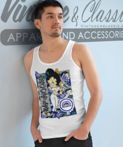 Betty Boop Colorado Rockies Baseball Tank Top Racerback