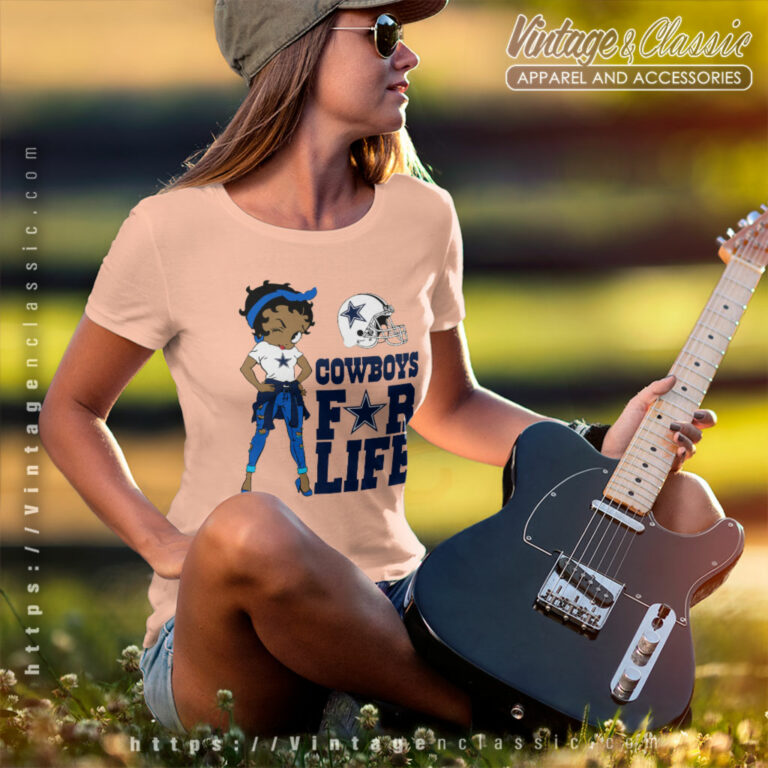 Betty Boop Cowboys For Life Women T Shirt Betty Boop Cowboys For Life Women T Shirt