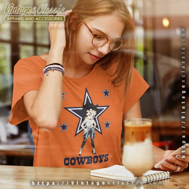 Betty Boop Dallas Cowboys Nfl Football Women TShirt Betty Boop Dallas Cowboys Nfl Football Women TShirt