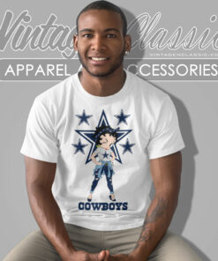 Betty Boop Dallas Cowboys T Shirt