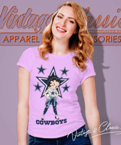 Betty Boop Dallas Cowboys Women T Shirt